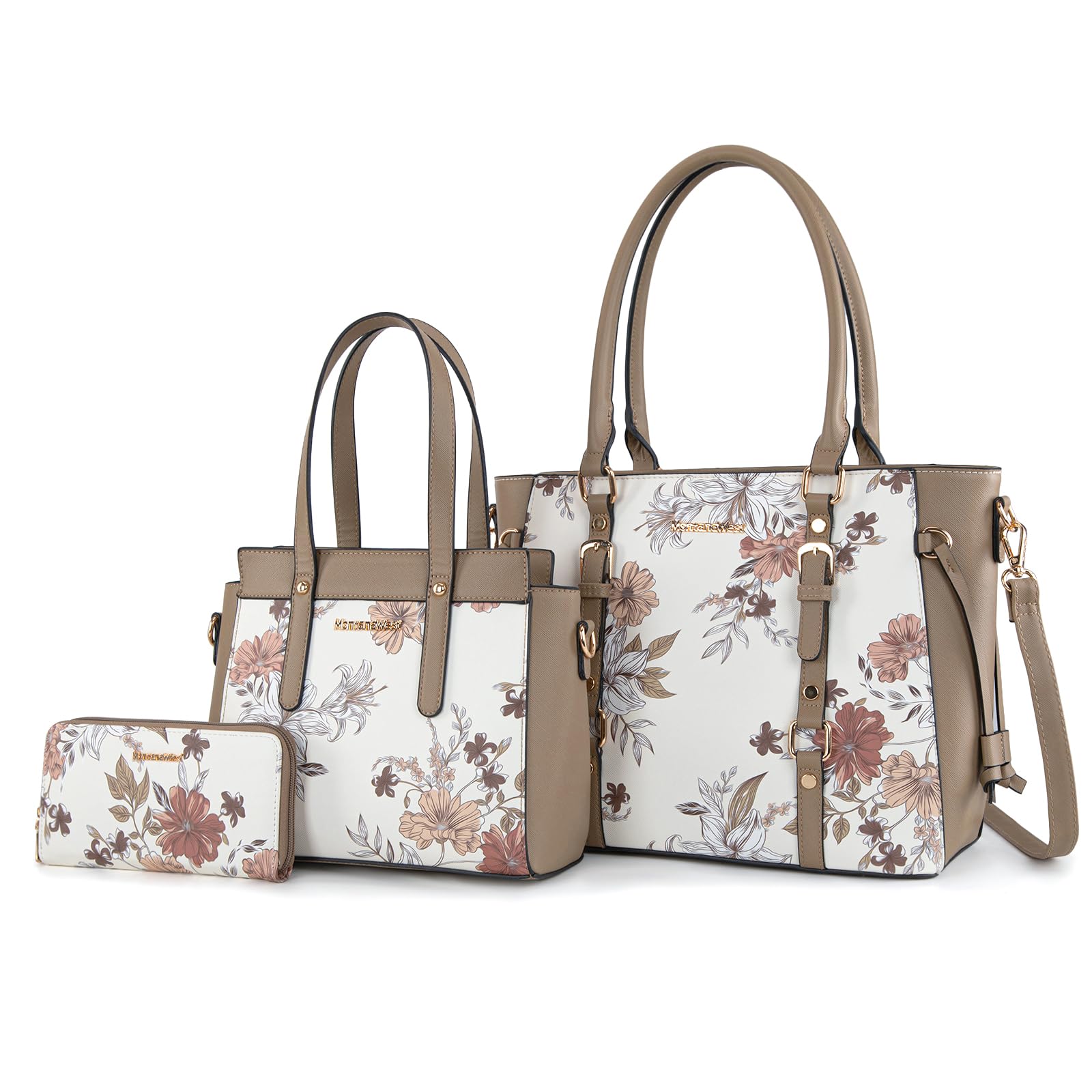 Montana West Luxe Trio: Tote, Wallet & Satchel Set