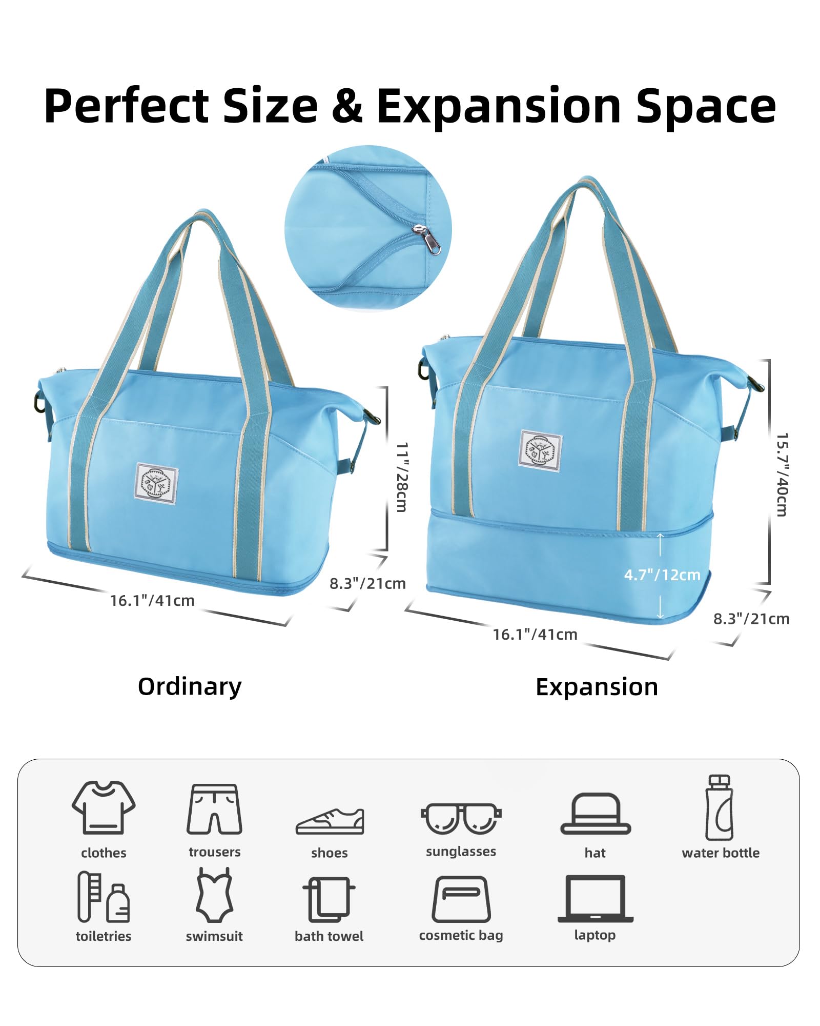 WALNEW Foldable Waterproof Travel Duffel Bag - Luggage Travel Bags by Handbags Specialist Headquarter | Available at Handbags Specialist Headquarter