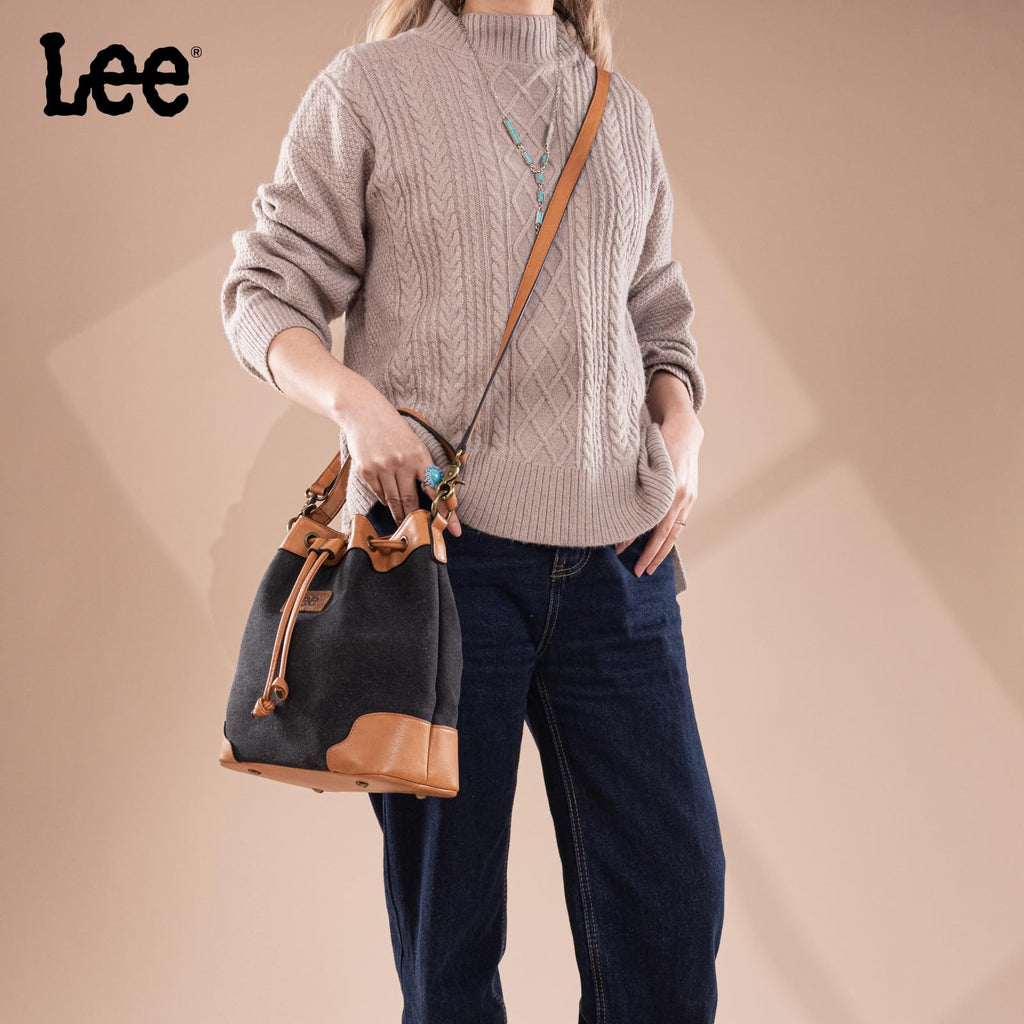 Montana West Lee Drawstring Hobo Bucket Bag -  by Handbags Specialist Headquarter | Available at Handbags Specialist Headquarter