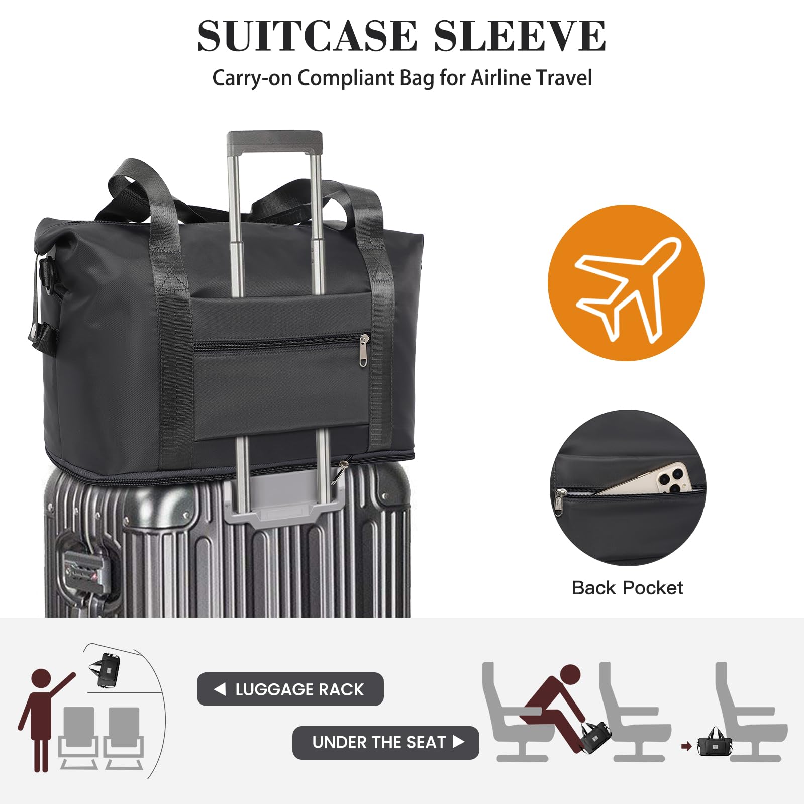 Pink Expandable Travel Duffel with Wet Pocket -  by Handbags Specialist Headquarter | Available at Handbags Specialist Headquarter