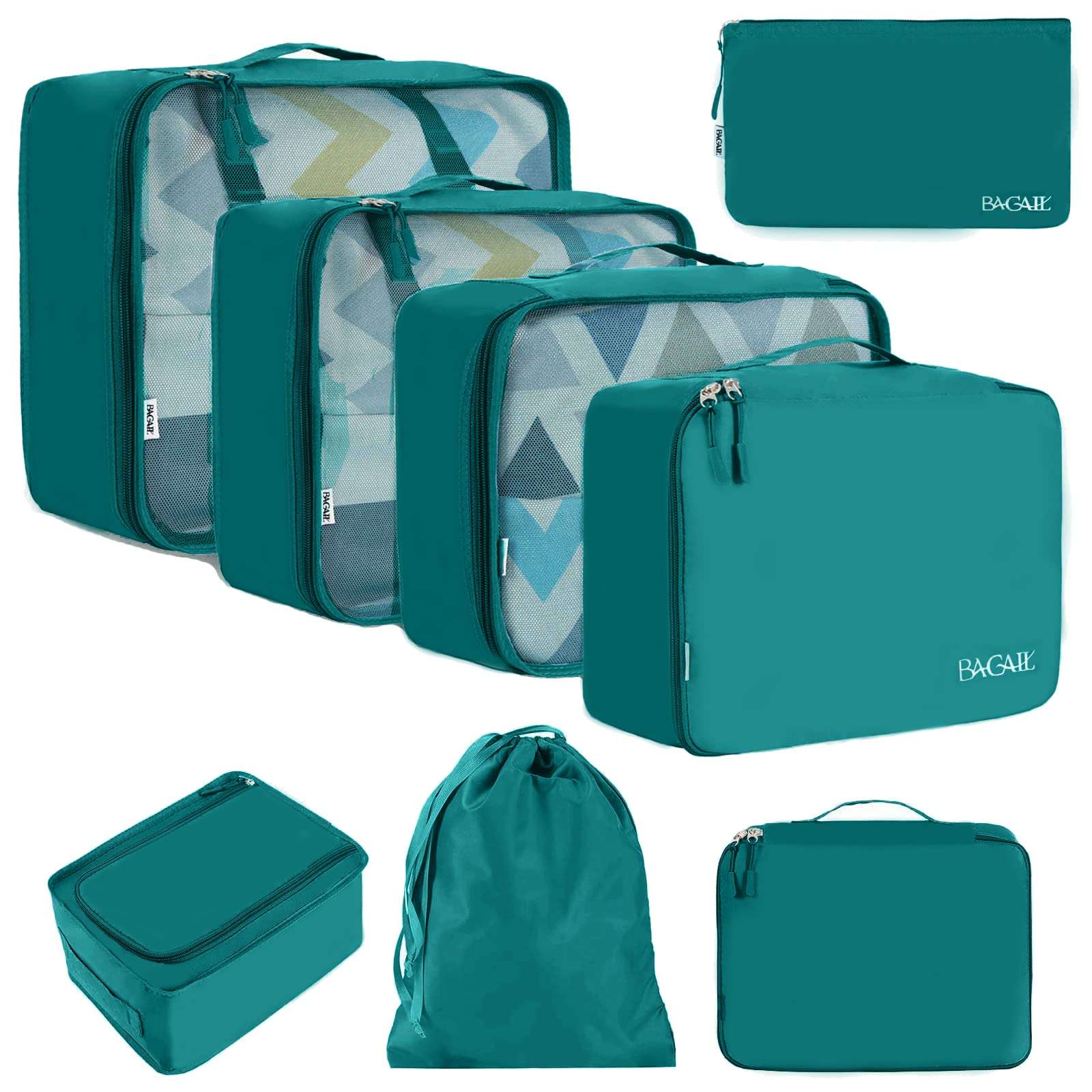 TravelMate 8-Piece Packing Cubes - Luggage Travel Bags by Handbags Specialist Headquarter | Available at Handbags Specialist Headquarter