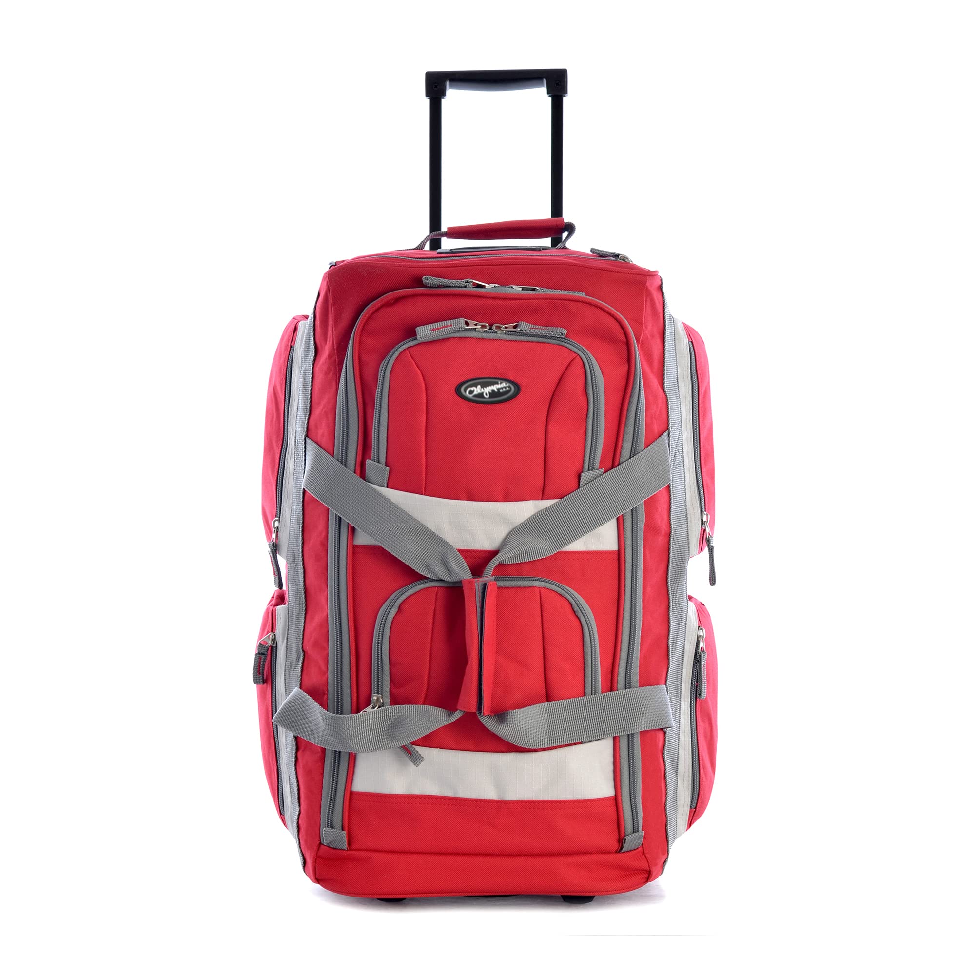 Olympia 22 Max Wheeled Duffel: 8-Pocket Water-Resist -  by Handbags Specialist Headquarter | Available at Handbags Specialist Headquarter