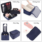 TravelMate 8-Piece Packing Cubes - Luggage Travel Bags by Handbags Specialist Headquarter | Available at Handbags Specialist Headquarter