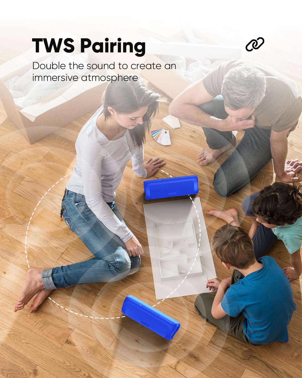 EchoVibe: Portable Waterproof Bluetooth Speaker - Decor by Handbags Specialist Headquarter | Available at Handbags Specialist Headquarter