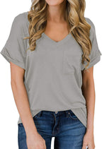 Best Casual V-neck tee for women 2025 - Women Tops by Handbags Specialist Headquarter | Available at Handbags Specialist Headquarter