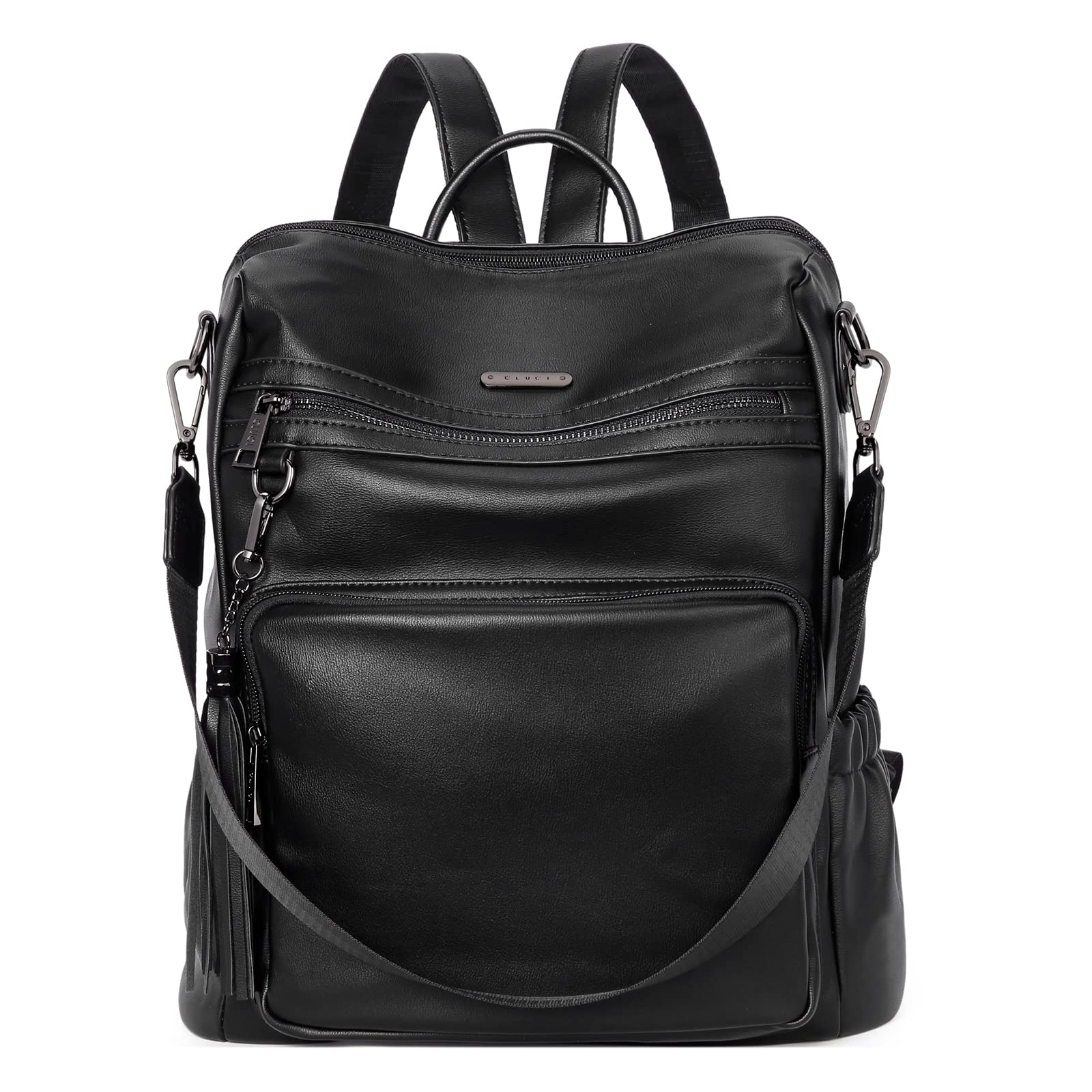 DUO-TONE Luxe Women's Leather Travel Backpack - Backpack Bags by Handbags Specialist Headquarter | Available at Handbags Specialist Headquarter