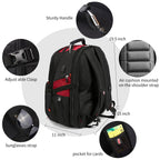 SHRRADOO 50L USB Travel Laptop Backpack - Airline Approved - Backpack Bags by Handbags Specialist Headquarter | Available at Handbags Specialist Headquarter