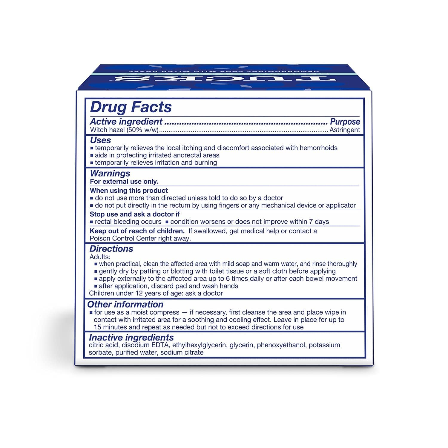 Soothing Witch Hazel Pads for Sensitive Relief, 100 Count - Health Care by Handbags Specialist Headquarter | Available at Handbags Specialist Headquarter