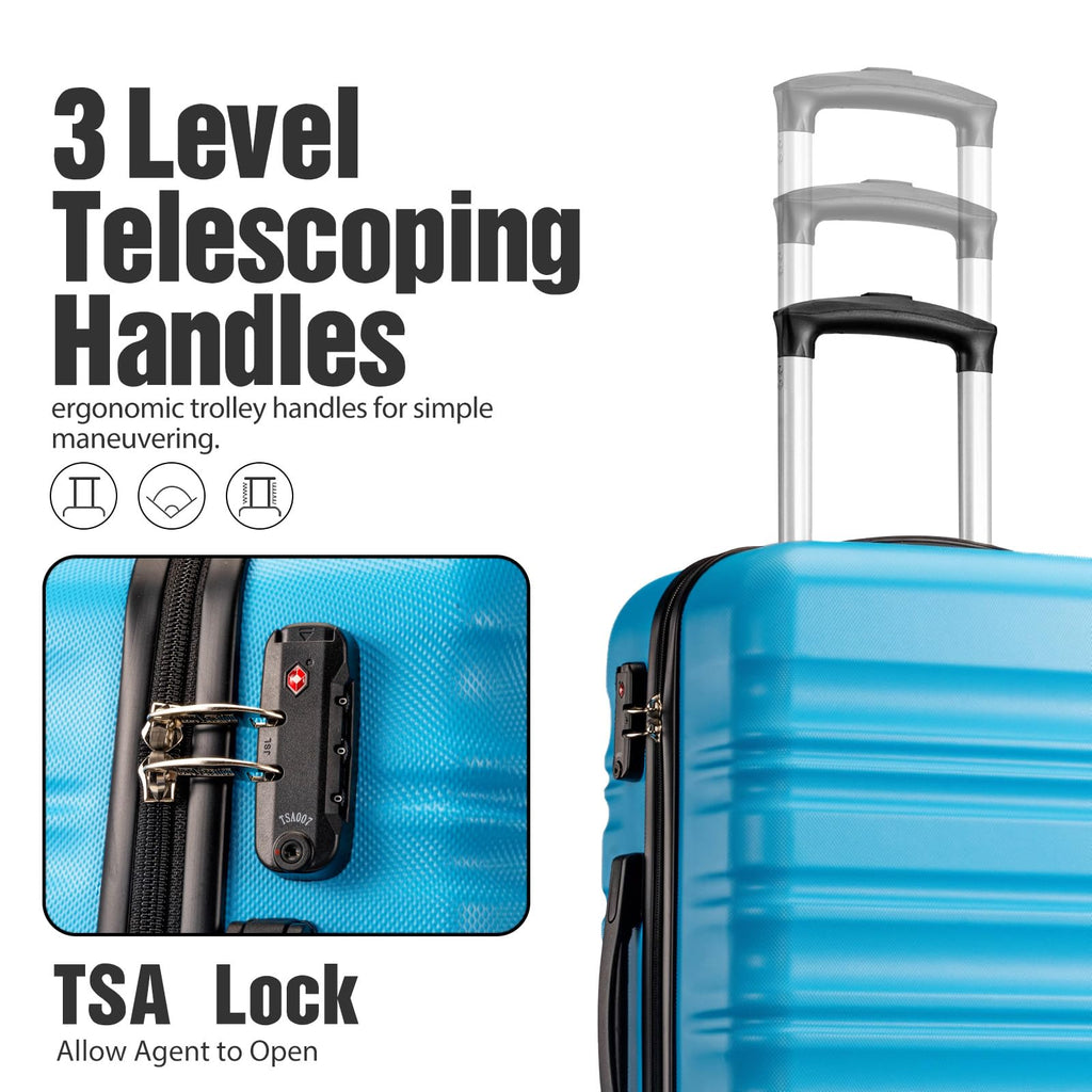 VoyagePro 6-Piece Hardshell Luggage Set - Luggage Travel Bags by Handbags Specialist Headquarter | Available at Handbags Specialist Headquarter