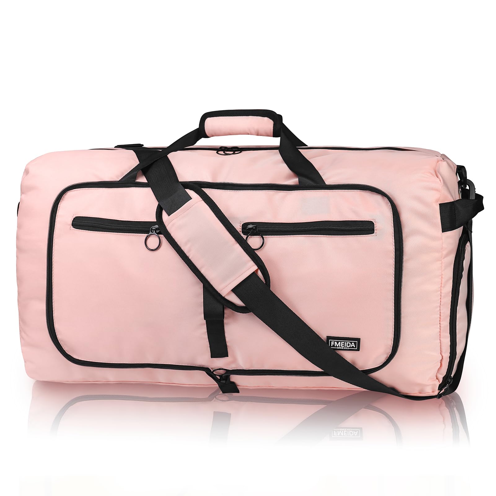Foldable 65L Duffle Bag with Shoe Compartment