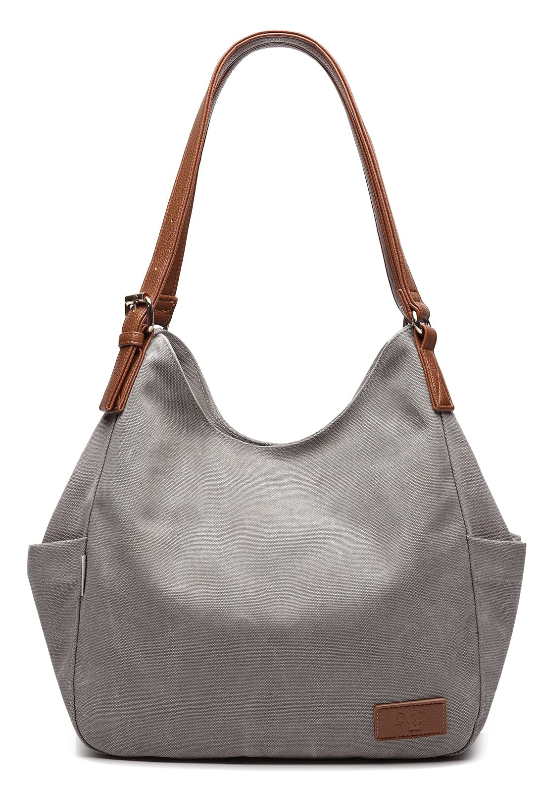 Worldlyda Women Canvas Embroidered Hobo Tote Bag