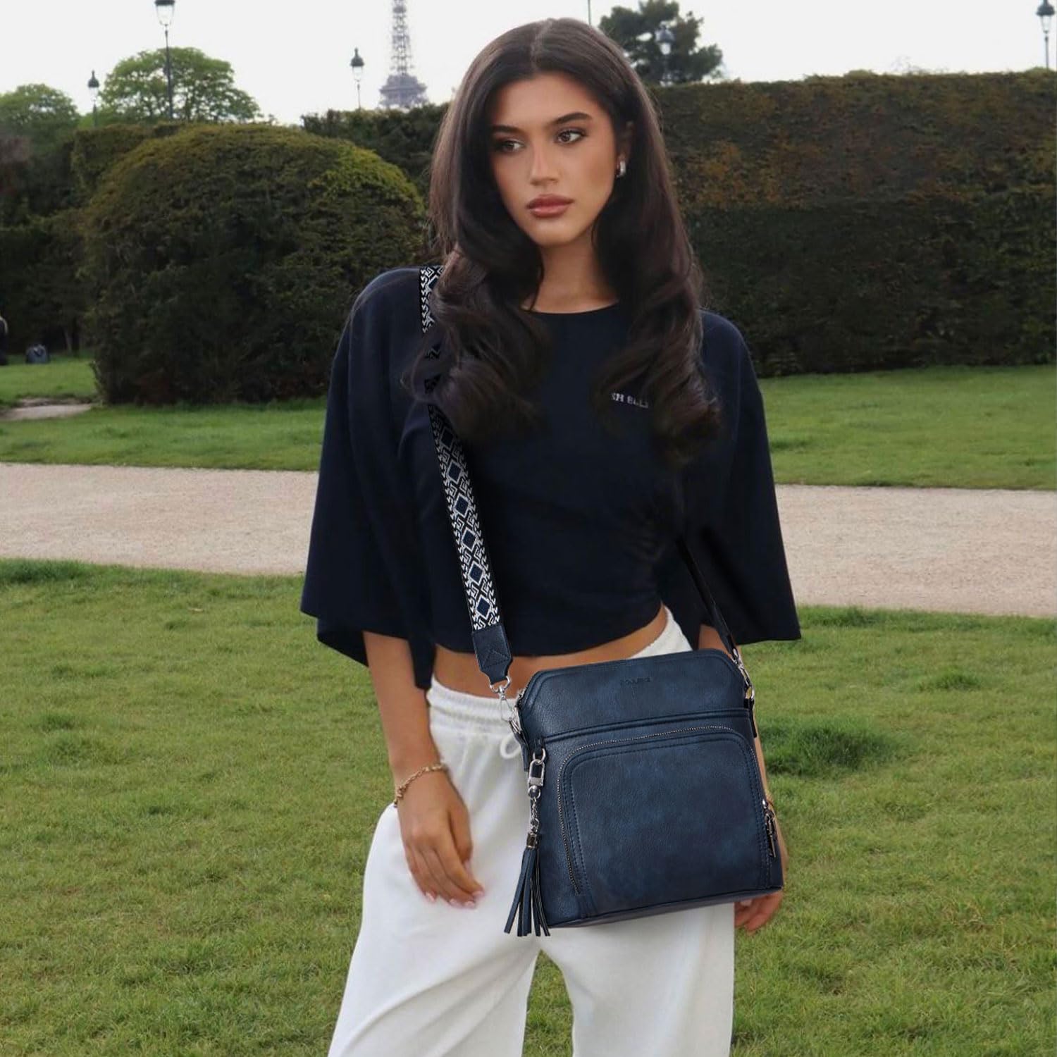 Tassel Charm Crossbody Bag for Women -  by Handbags Specialist Headquarter | Available at Handbags Specialist Headquarter