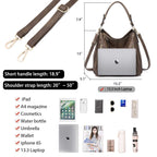 Lapsting Boho Faux Leather Hobo Shoulder Bag