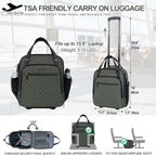 EMPSIGN 16 Wheeled Underseat Travel Bag -  by Handbags Specialist Headquarter | Available at Handbags Specialist Headquarter