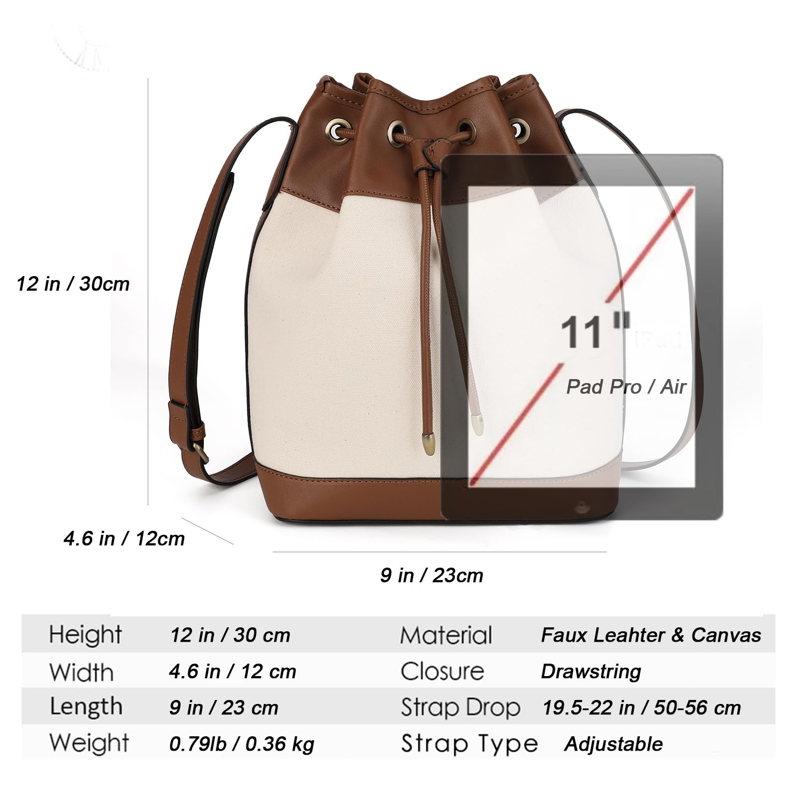 AFKOMST Chic Leather Bucket & Crossbody Bag Set -  by Handbags Specialist Headquarter | Available at Handbags Specialist Headquarter