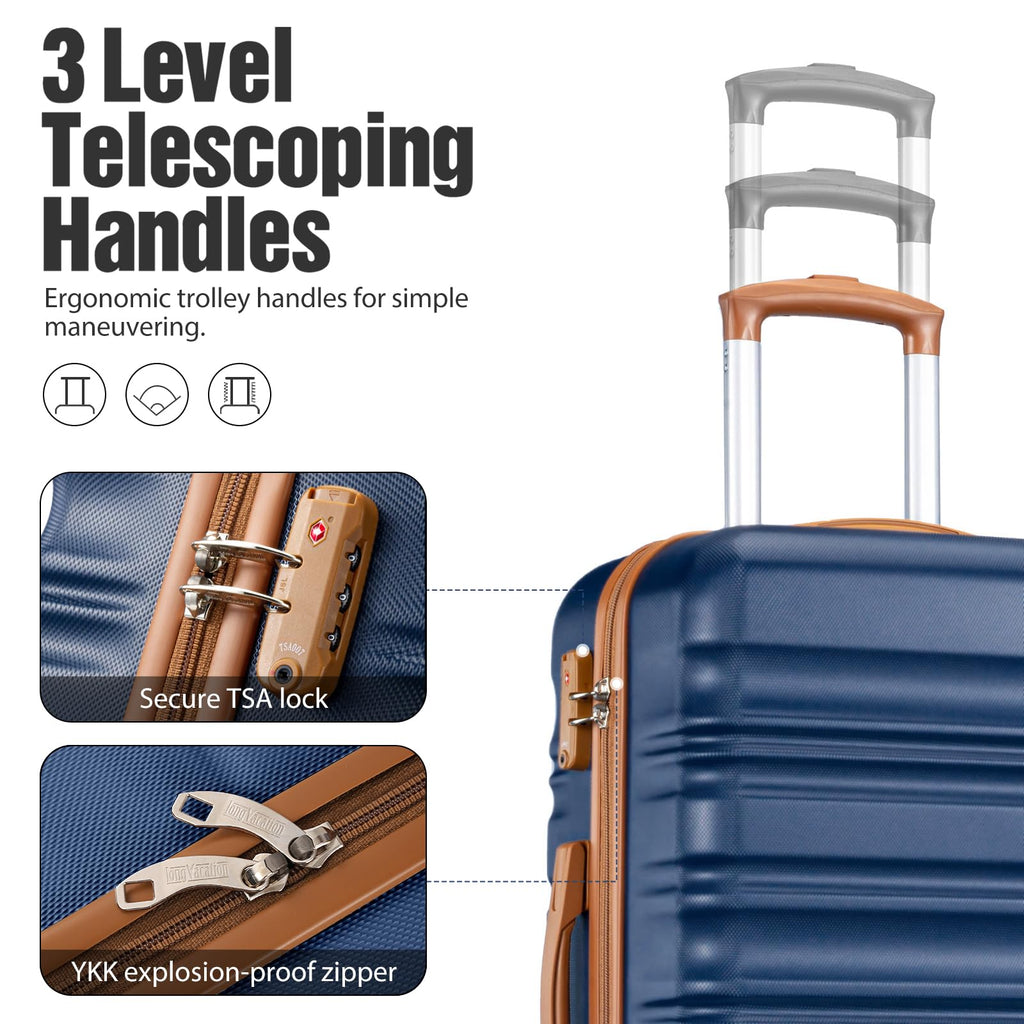 VoyagePro 6-Piece Hardshell Luggage Set - Luggage Travel Bags by Handbags Specialist Headquarter | Available at Handbags Specialist Headquarter