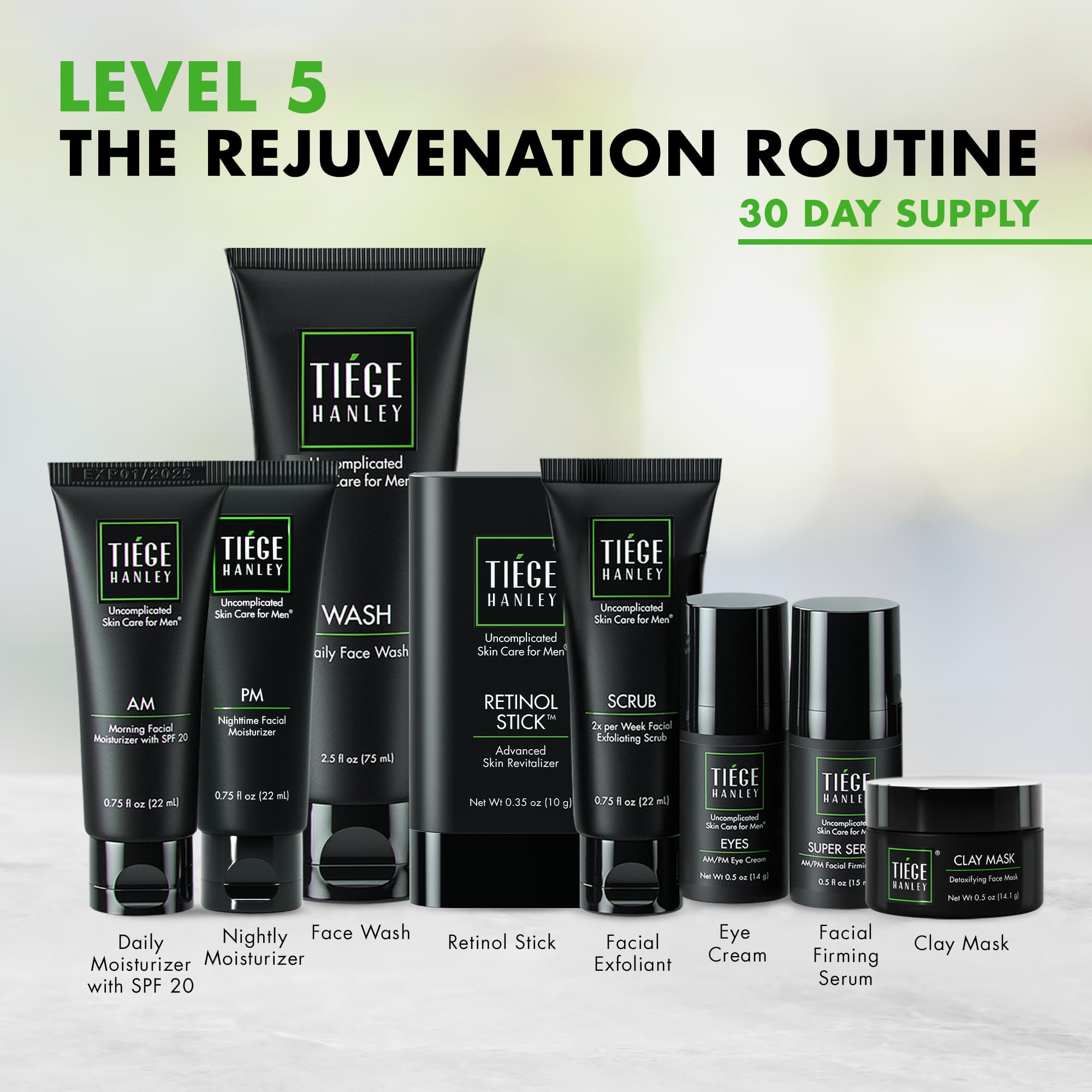 Tiege Hanley Men's Skin Care Set - Level 1 Kit