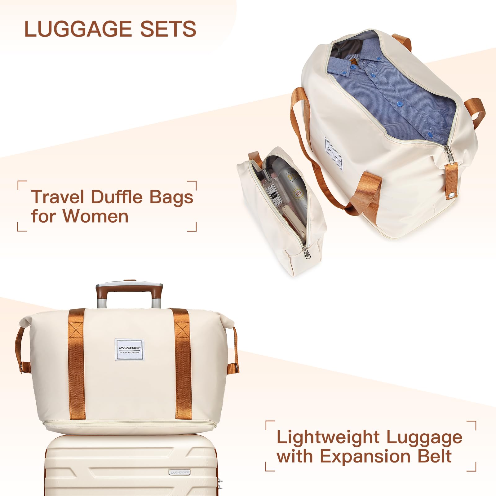 LAVENDER 6pc Hardside Spinner Luggage – ##variant## Luggage Travel Bags