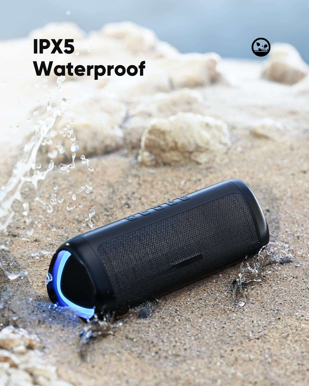 EchoVibe: Portable Waterproof Bluetooth Speaker - Decor by Handbags Specialist Headquarter | Available at Handbags Specialist Headquarter