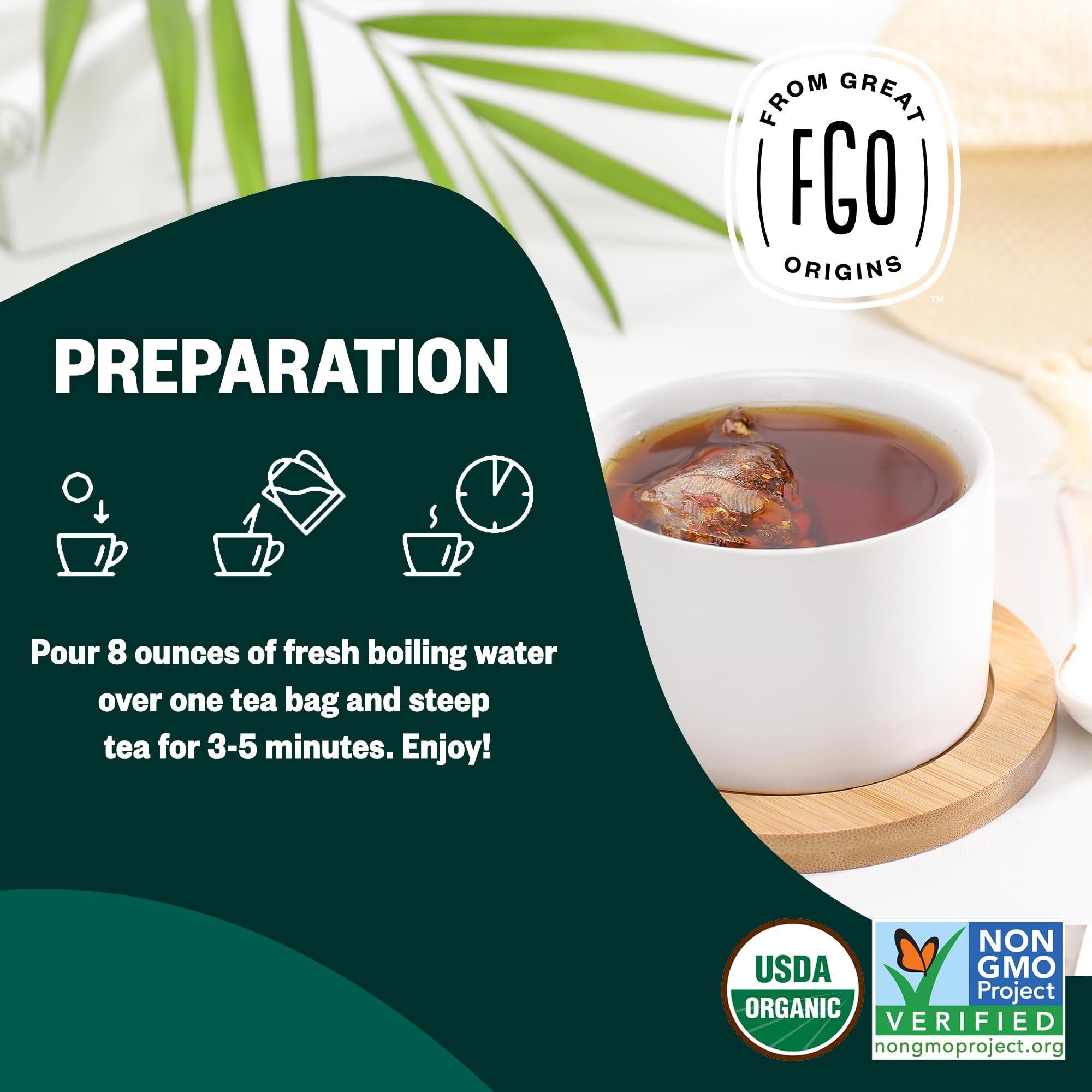 ElderZen Organic Tea - Caffeine-Free Eco Bags -  by Handbags Specialist Headquarter | Available at Handbags Specialist Headquarter