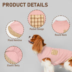 PlaidPup Waffle Vest: Soft, Stretchy, & Cute! - Pet Supplies by Handbags Specialist Headquarter | Available at Handbags Specialist Headquarter
