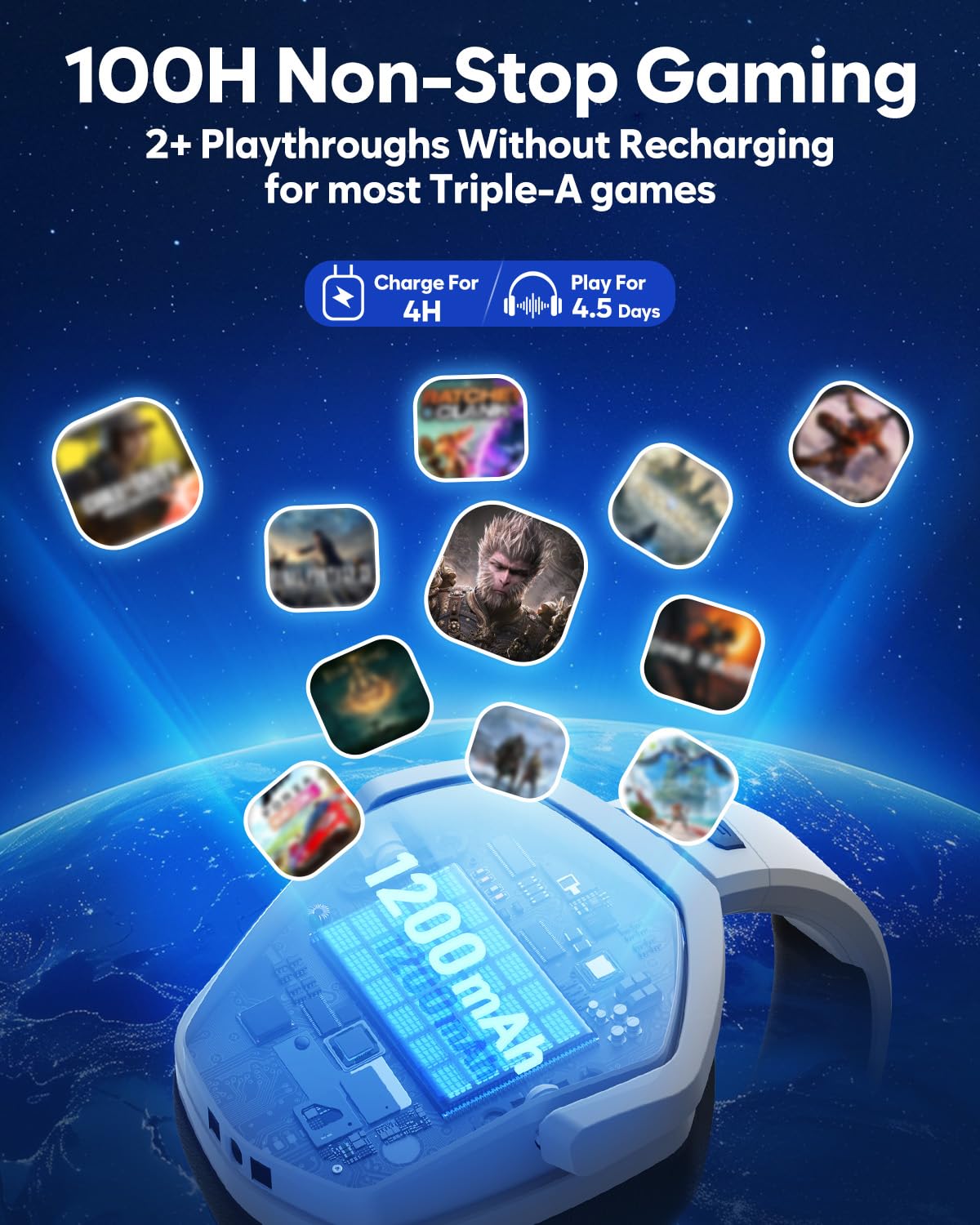 NUBWO G06 Dual Wireless Gaming Headset - Gaming Accessories by Handbags Specialist Headquarter | Available at Handbags Specialist Headquarter