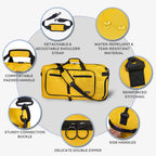 Foldable 65L Duffle Bag with Shoe Compartment