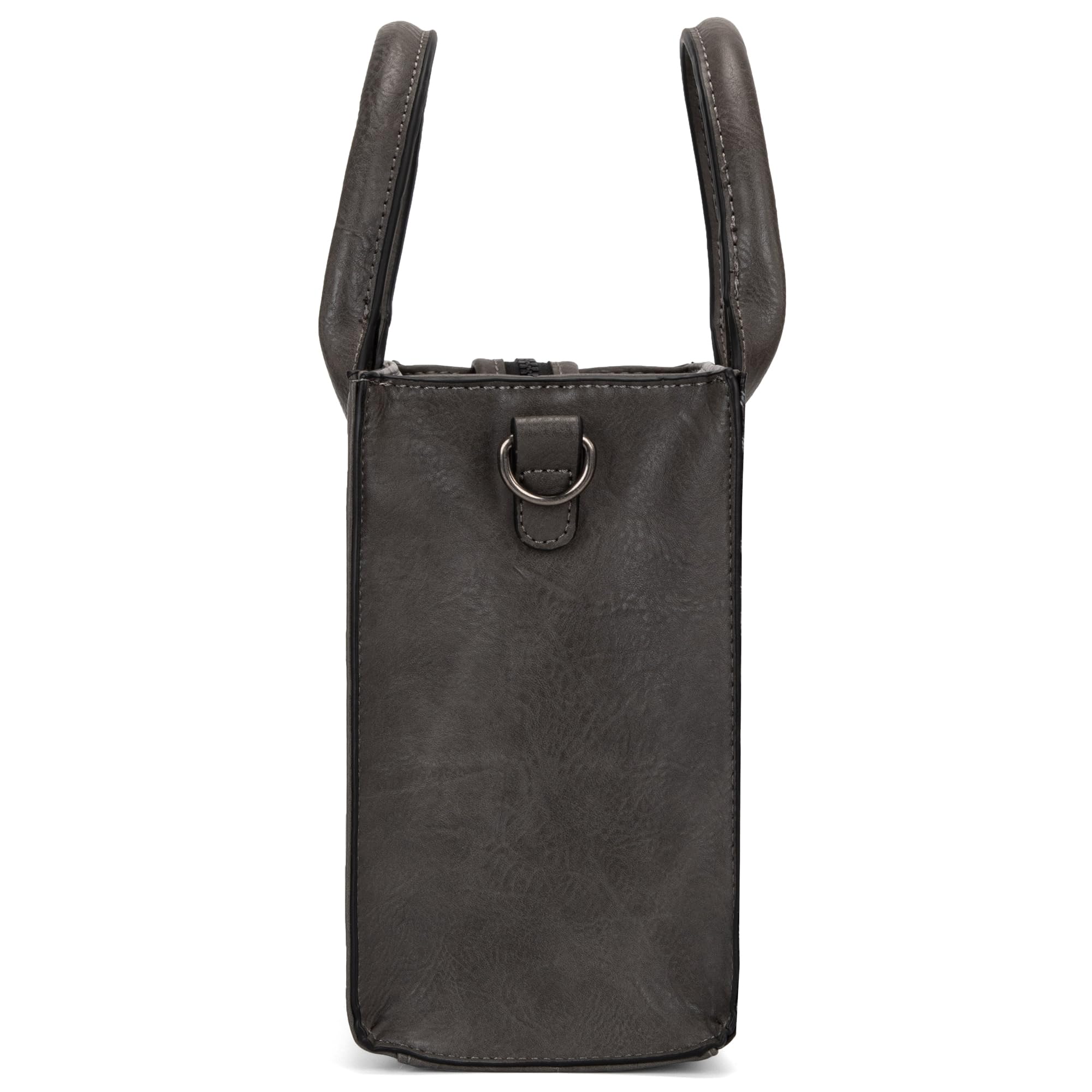 Western Chic Wrangler Tote: Vegan Leather, Versatile Strap