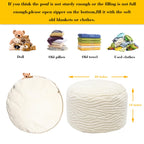 VersaPouf: Unstuffed Ottoman & Foot Rest Cover - Decor by Handbags Specialist Headquarter | Available at Handbags Specialist Headquarter