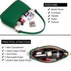 Retro Vegan Leather Shoulder Bag -  by Handbags Specialist Headquarter | Available at Handbags Specialist Headquarter