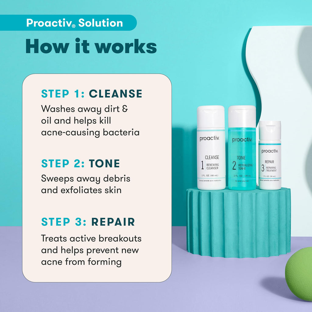 ClearSkin 3-Step Acne Care Kit: Wash, Treat, Tone - Beauty & Personal Care by Handbags Specialist Headquarter | Available at Handbags Specialist Headquarter