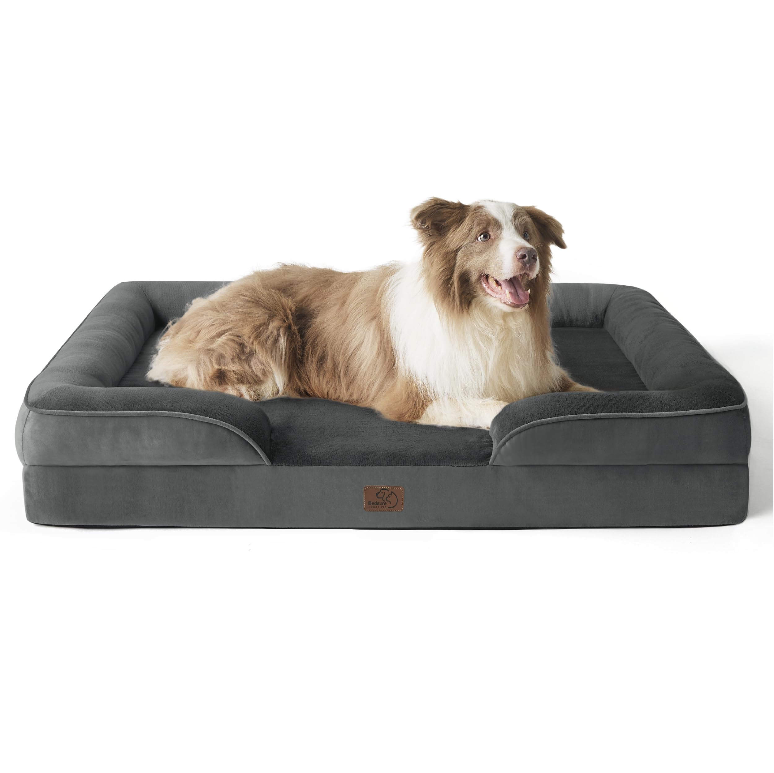 ComfyPaws Orthopedic Washable Dog Sofa - Large, Grey -  by Handbags Specialist Headquarter | Available at Handbags Specialist Headquarter