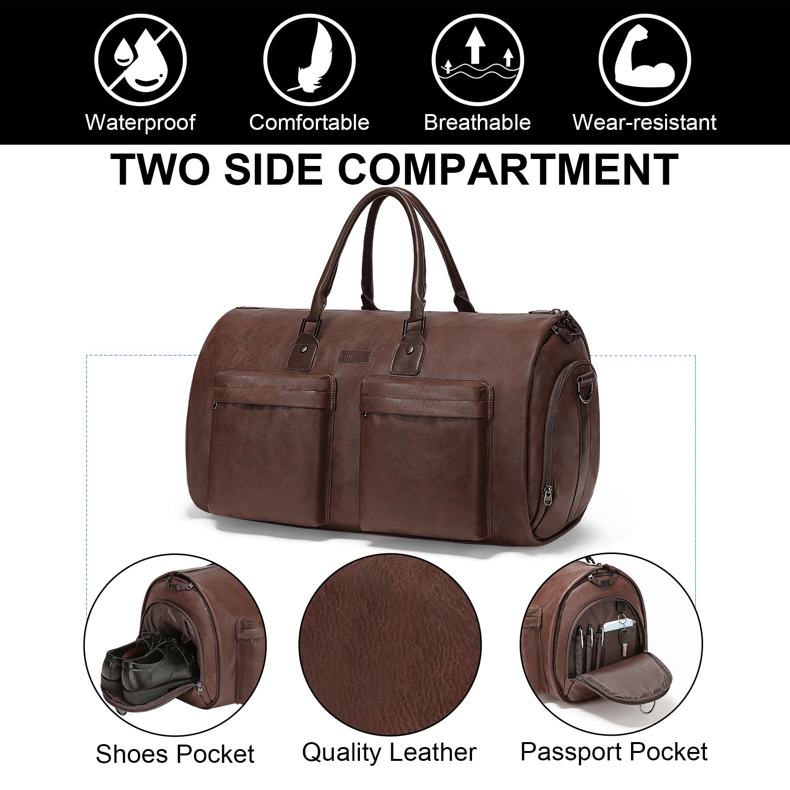 Modoker Travel Garment Bag - Versatile & Stylish - Luggage Travel Bags by Handbags Specialist Headquarter | Available at Handbags Specialist Headquarter