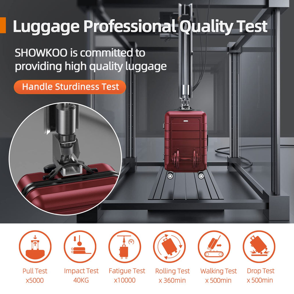 Expandable ShowKoo Suitcase - Durable & TSA Lock - Luggage Travel Bags by Handbags Specialist Headquarter | Available at Handbags Specialist Headquarter