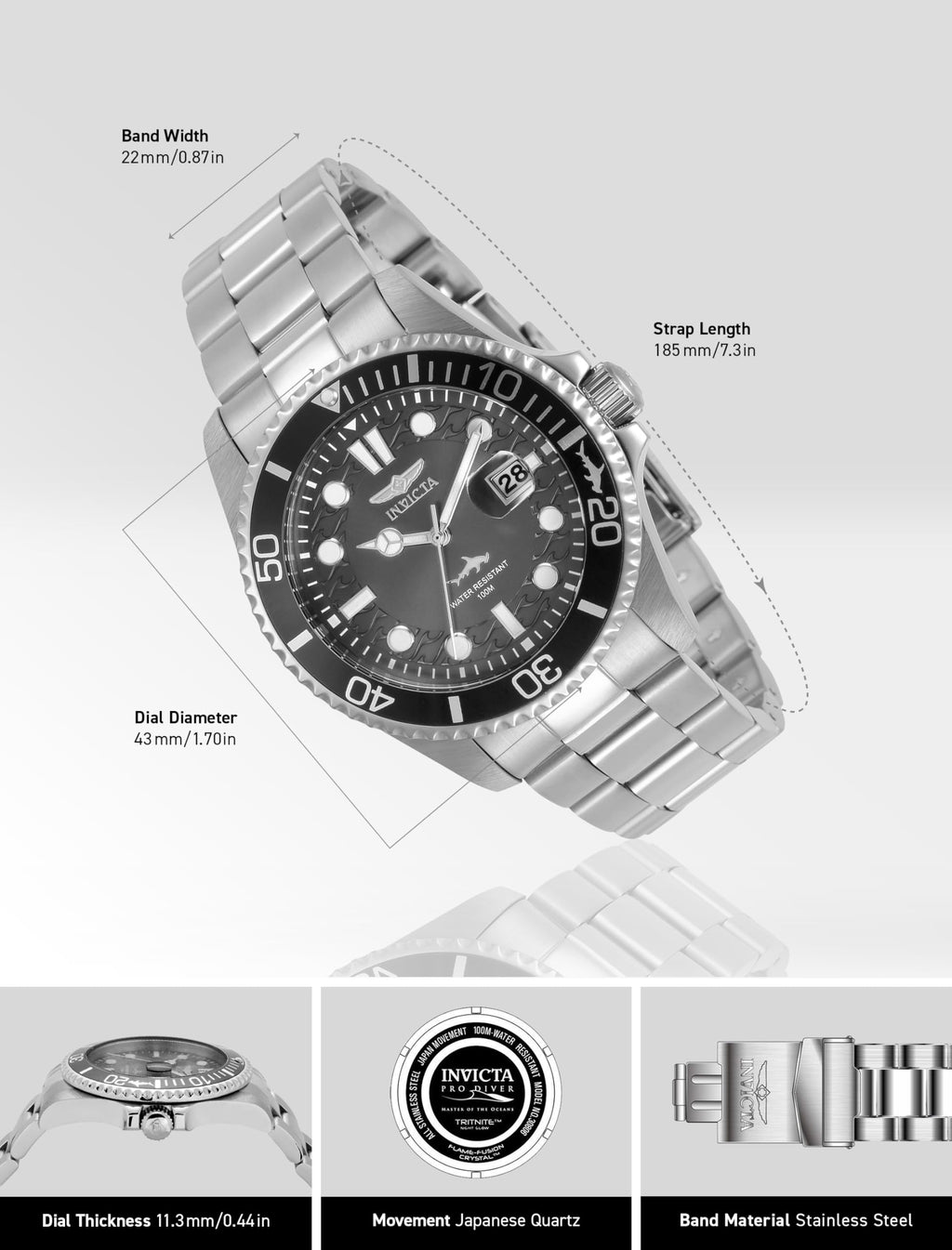 Invicta Mariner: Men's Quartz Dive Watch