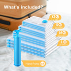 Vacuum Space Saver Bags - 6 Pack Travel Combo -  by Handbags Specialist Headquarter | Available at Handbags Specialist Headquarter