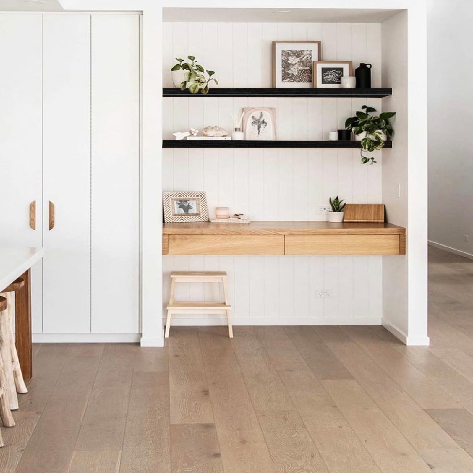 Rustic Farmhouse Shelves (008-40BN) - Decor by Handbags Specialist Headquarter | Available at Handbags Specialist Headquarter