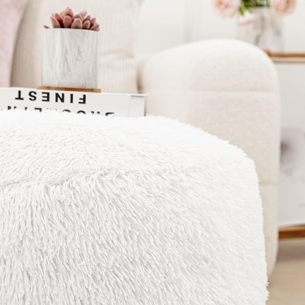 VersaPouf: Unstuffed Ottoman & Foot Rest Cover - Decor by Handbags Specialist Headquarter | Available at Handbags Specialist Headquarter