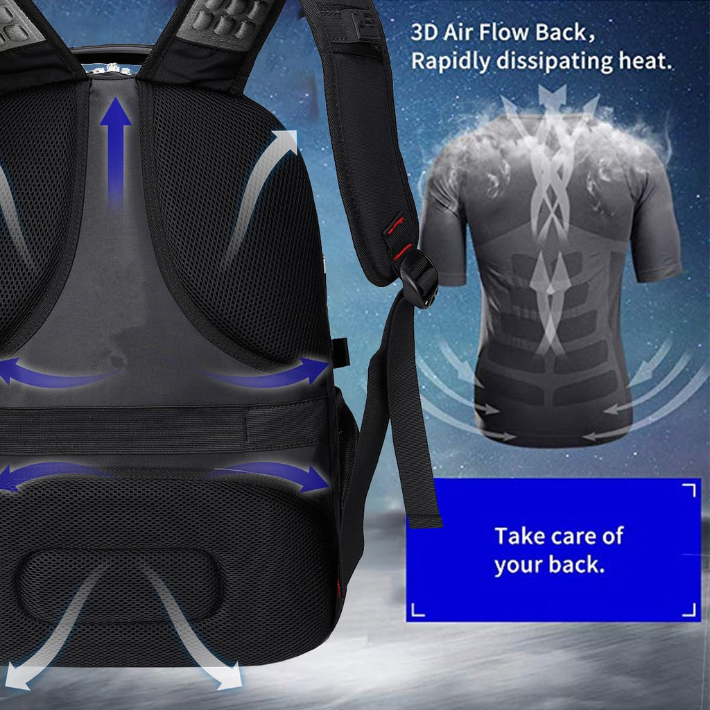 SHRRADOO 50L USB Travel Laptop Backpack - Airline Approved - Backpack Bags by Handbags Specialist Headquarter | Available at Handbags Specialist Headquarter