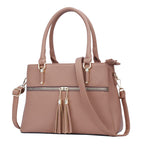 Luxe Leather Satchel & Crossbody Bags -  by Handbags Specialist Headquarter | Available at Handbags Specialist Headquarter