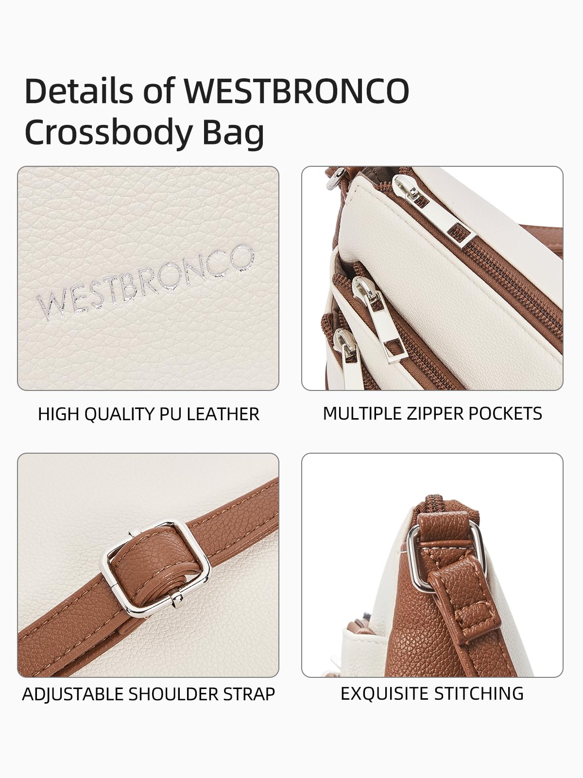 WestBronco ZipSatchel: Women's Medium Crossbody Bag - Handbags by Handbags Specialist Headquarter | Available at Handbags Specialist Headquarter