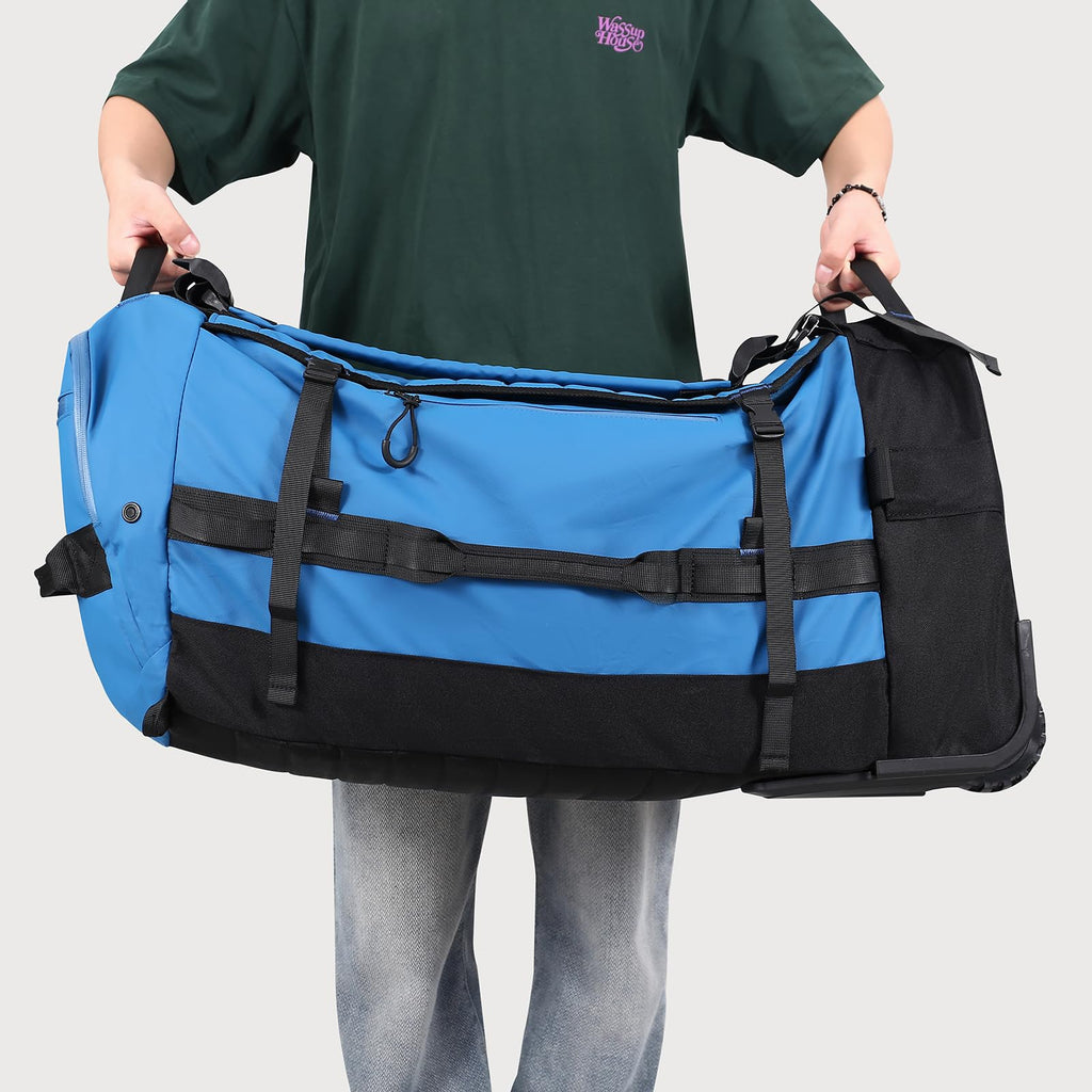 AquaRoll 29 Quilted Wheeled Duffle Backpack -  by Handbags Specialist Headquarter | Available at Handbags Specialist Headquarter