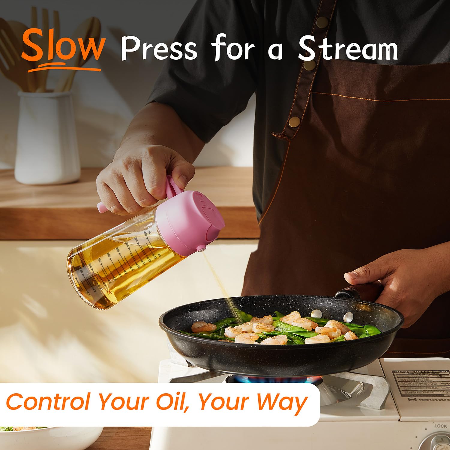 SprayMaster Duo: 16oz Olive Oil Dispenser - Black -  by Handbags Specialist Headquarter | Available at Handbags Specialist Headquarter