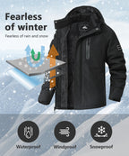 Men's Mountain Ski Jacket - Waterproof & Warm
