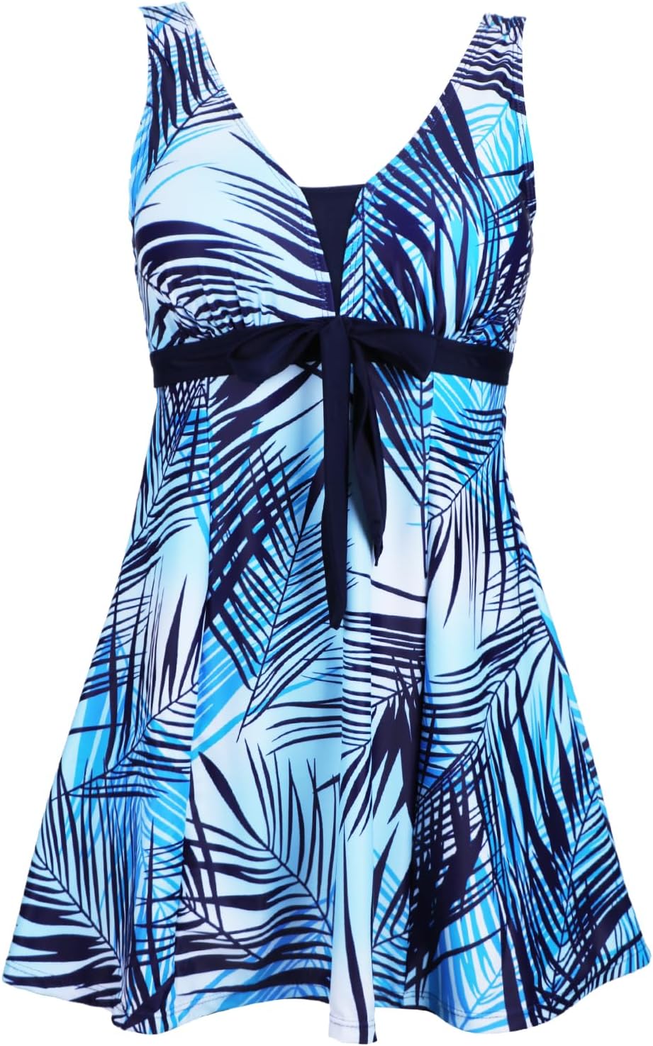 Plus Size Tummy Control Swimdress with Boyshorts