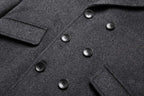Men's Premium Wool Blend Double Breasted Coat