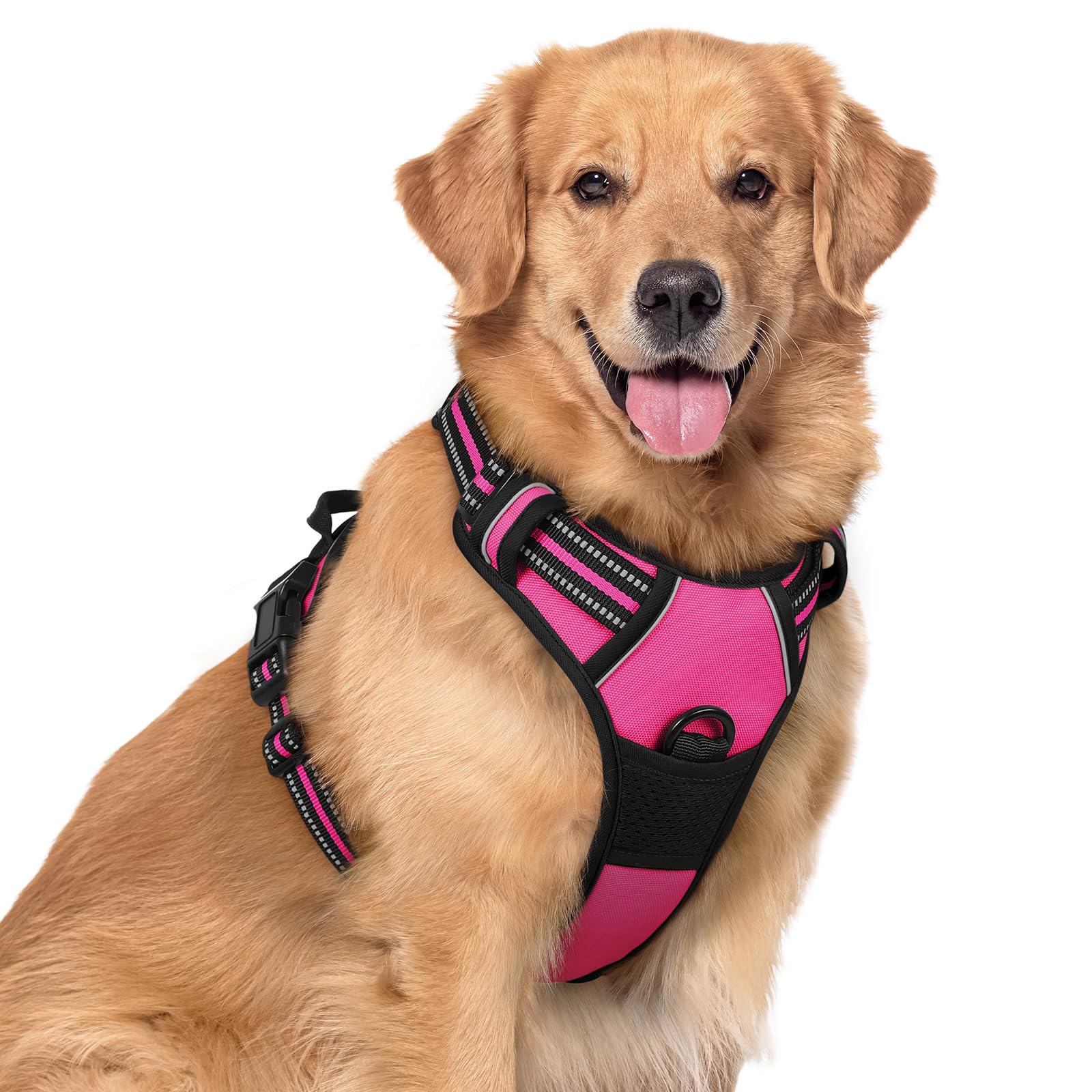 PawGuard No-Pull Reflective Dog Harness - Large Black -  by Handbags Specialist Headquarter | Available at Handbags Specialist Headquarter