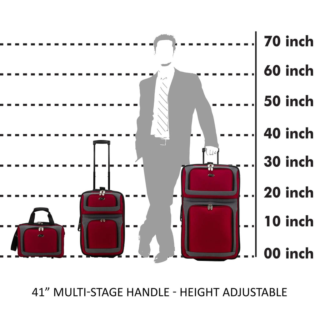 U.S. Traveler New Yorker Expandable Luggage Set -  by Handbags Specialist Headquarter | Available at Handbags Specialist Headquarter