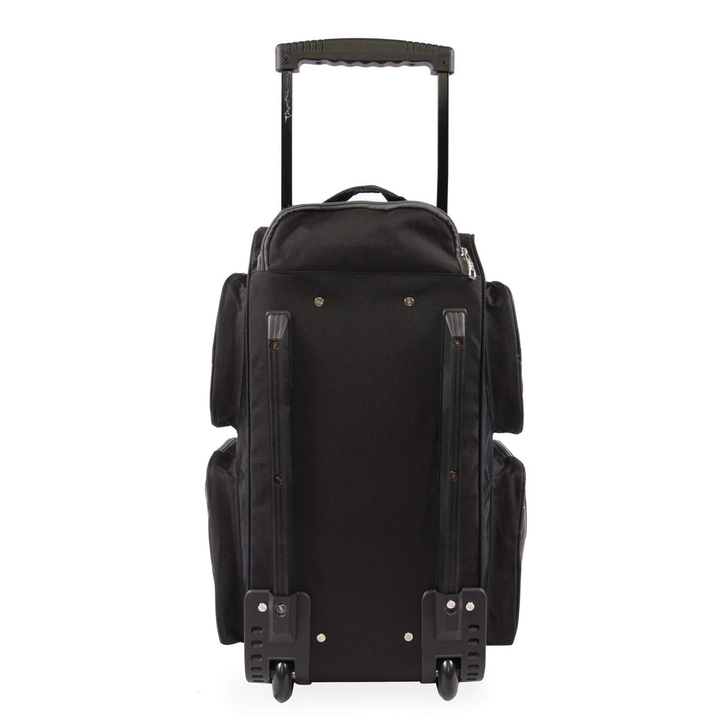 Fila 22 UltraLite Black Rolling Duffel Bag -  by Handbags Specialist Headquarter | Available at Handbags Specialist Headquarter