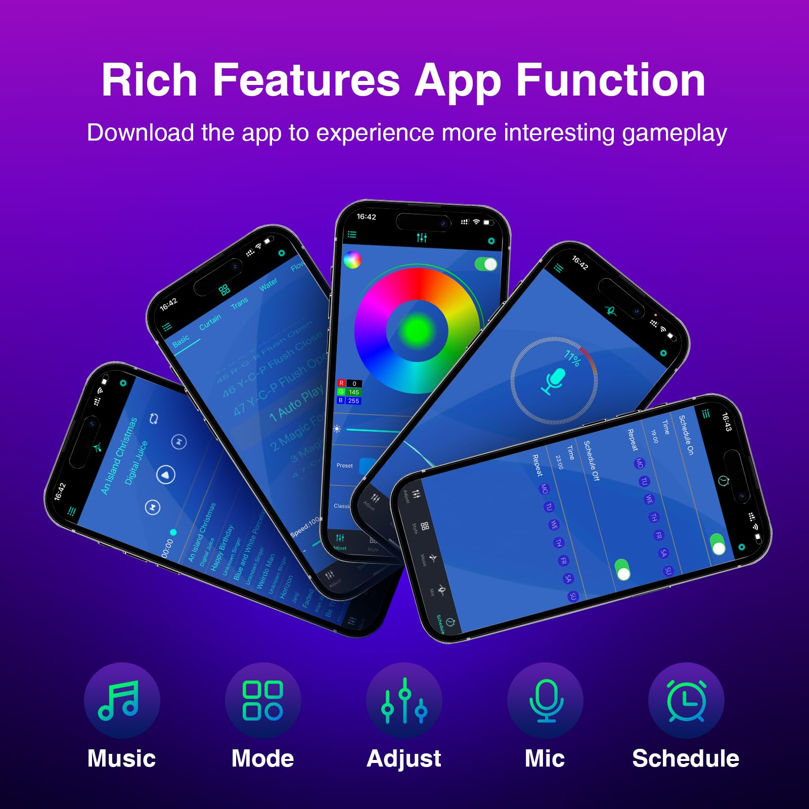 SyncGlow RGB LED Light Bar with Remote & Modes - Gaming Accessories by Handbags Specialist Headquarter | Available at Handbags Specialist Headquarter